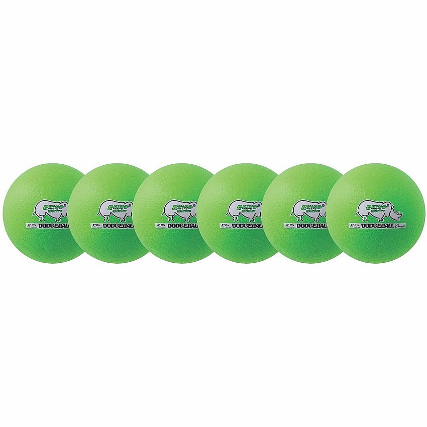 Champion Sports Rhino Skin Low Bounce Dodgeball Set (RXD6NGSET)