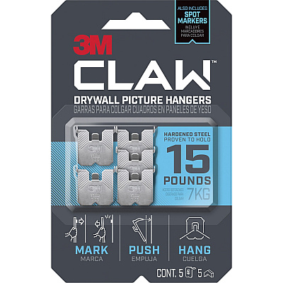 3M CLAW Drywall Picture Hanger (MMM3PH15M5ES)