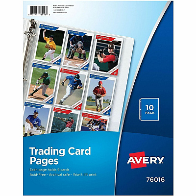 Avery Trading Card Pages (76016)