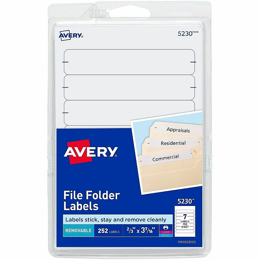 Avery Removable File Folder Labels (05230)