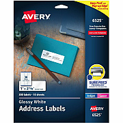 Avery Easy Peel Glossy Address Labels (06525)