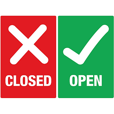 Avery Surface Safe OPEN/CLOSED Table/Chair Decals (AVE83070)