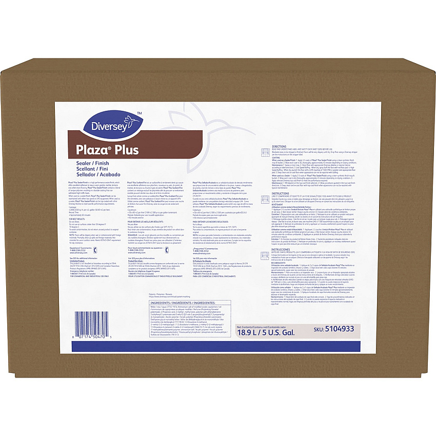 Diversey Plaza Plus Sealer/Finish (DVO5104933)