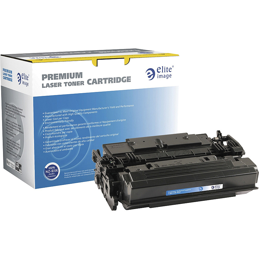 Elite Image Remanufactured Laser Toner Cartridge - Alternative for HP 87X - Black - 1 Each (ELI03434)
