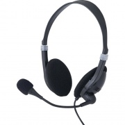 Verbatim Stereo Headset with Microphone and In-Line Remote (70723)