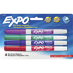 EXPO Low-Odor Dry Erase Fine Tip Markers (SAN2138430)