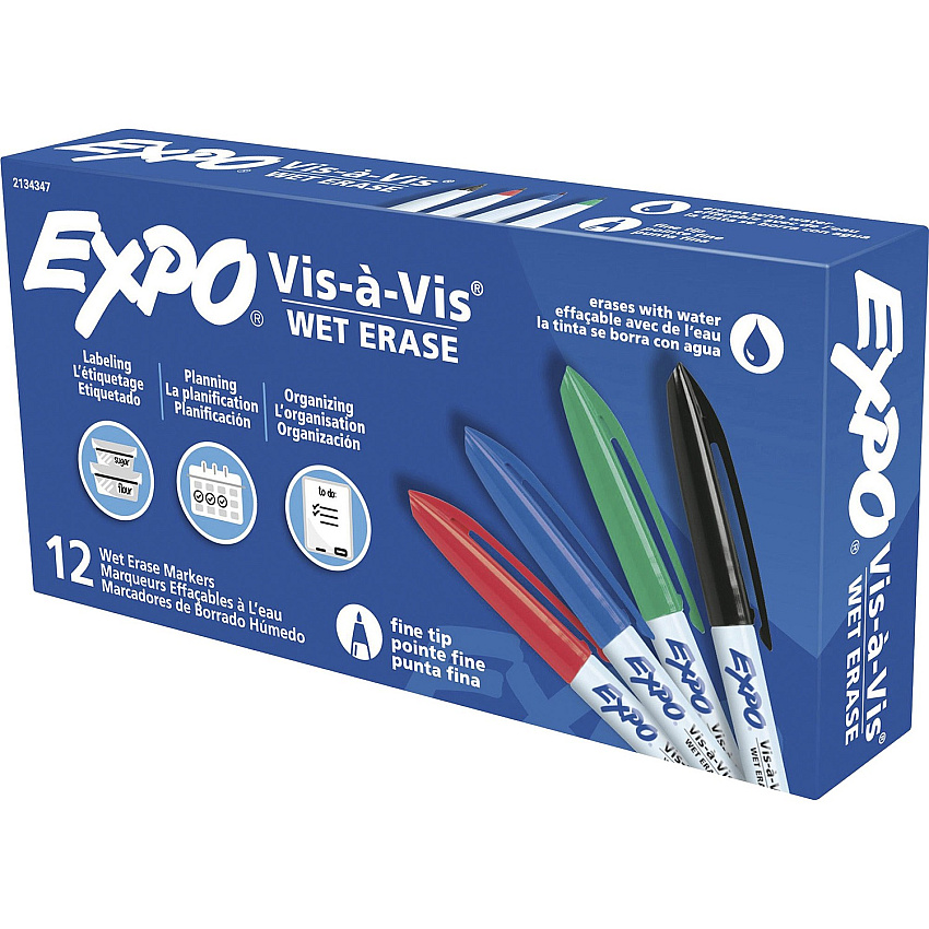 EXPO Vis-A-Vis Wet-Erase Markers (SAN2134347)