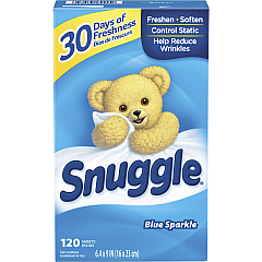 Dial Snuggle Blue Sparkle Dryer Sheets (DIA45115)