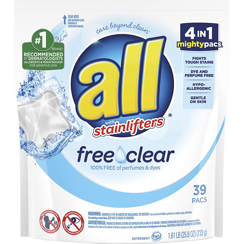 Dial All Free Clear Mightypacs Laundry Pods (DIA73978)