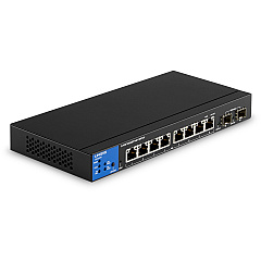 Linksys 8-Port Managed Gigabit PoE+ Switch with 2 1G SFP Uplinks (LNKLGS310MPC)