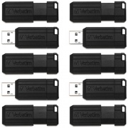 Verbatim 64GB PinStripe USB Flash Drive Business Pack (70901)