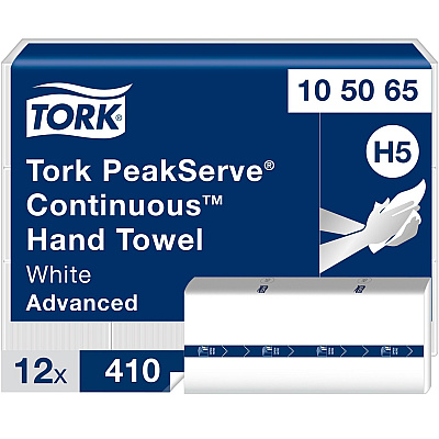 Tork PeakServe Continuous Hand Towel White H5 (TRK105065)