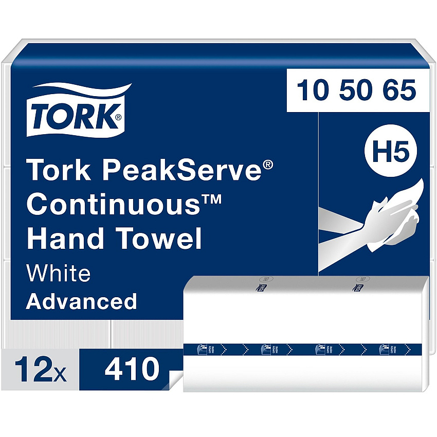 Tork PeakServe Continuous Hand Towel White H5 (TRK105065)