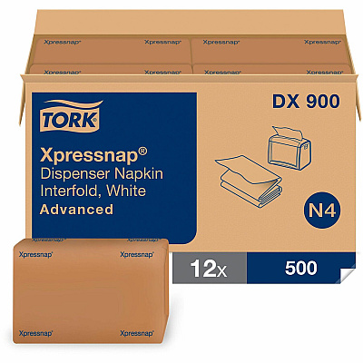 Tork Xpressnap White Dispenser Napkin N4 (TRKDX900)