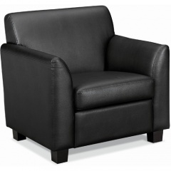 HON Circulate Tailored Club Chair | Black SofThread Leather (VL871SB11)