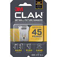 3M CLAW Drywall Picture Hanger (MMM3PH45M3ES)
