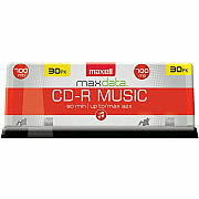Maxell CD-R80 CD Recordable Media - CD-R - 32x - 700 MB - 30 Pack - Gold (625335)