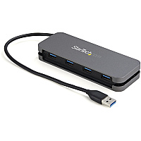 StarTech 4 Port Usb 3.0 Hub 5gbps 4a - 11in Cable (HB30AM4AB)