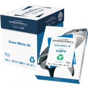 Hammermill Great White Laser, Inkjet Copy & Multipurpose Paper - White - Recycled - 30% Recycled Content (86710)