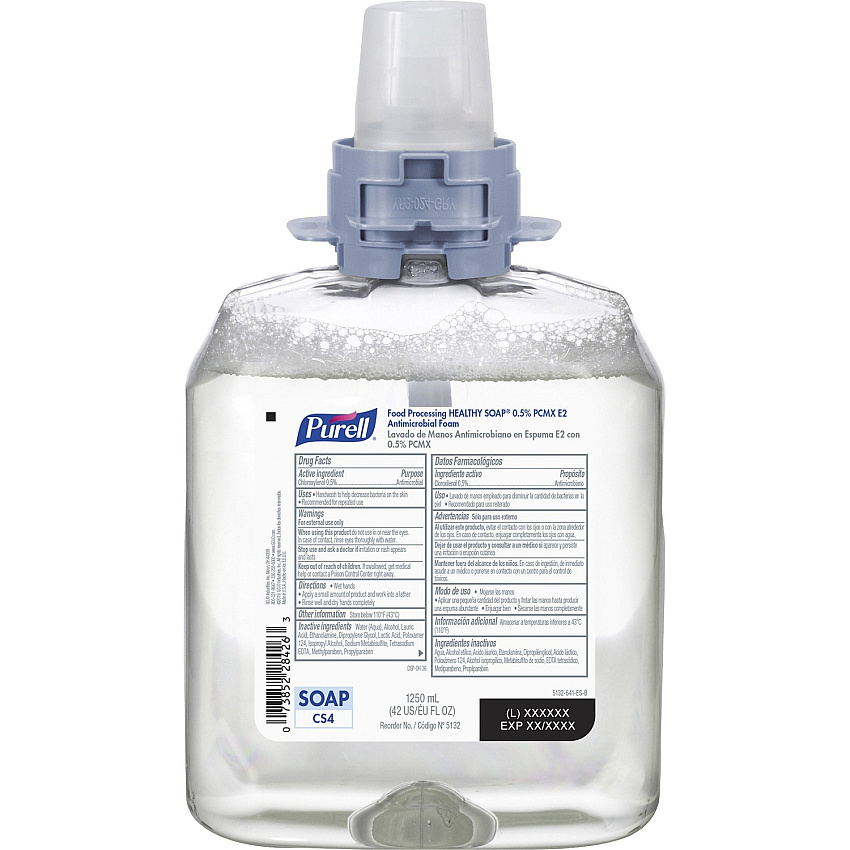 PURELL CS4 Food Processing HEALTHY SOAP 0.5% PCMX E2 Antimicrobial Foam Refill (GOJ513204)