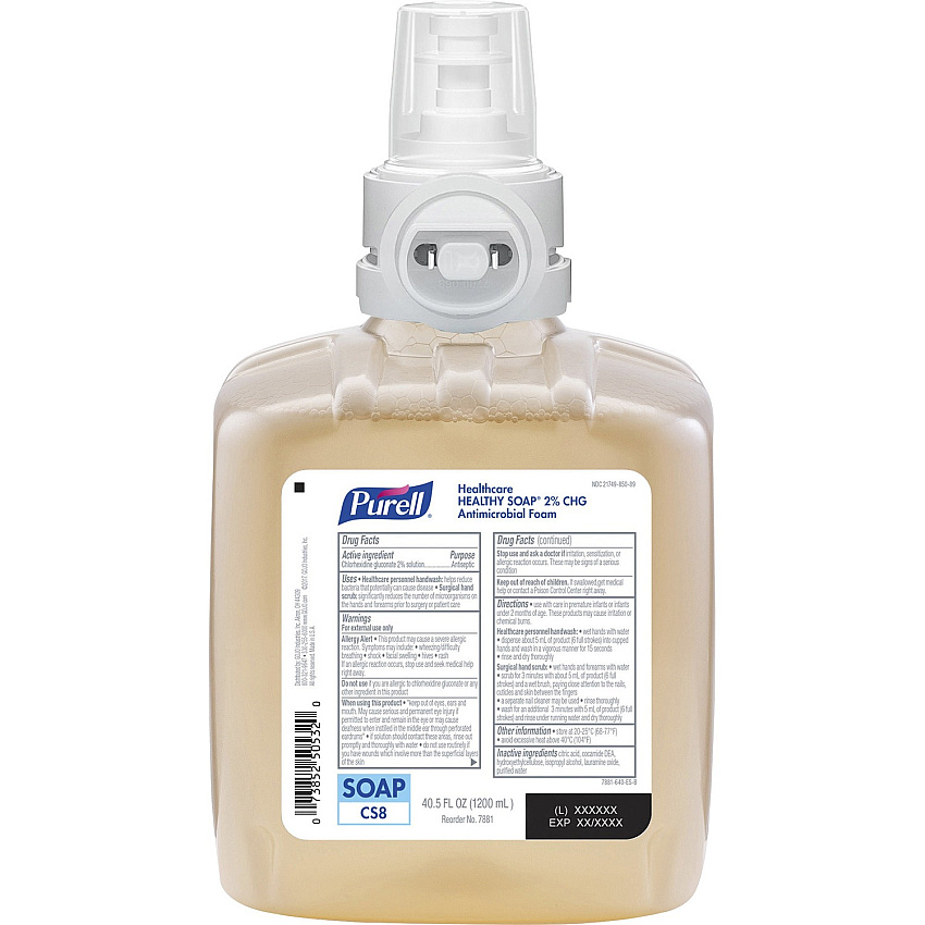 PURELL CS8 Health Soap CHG Antimicrobial Foam (GOJ788102)