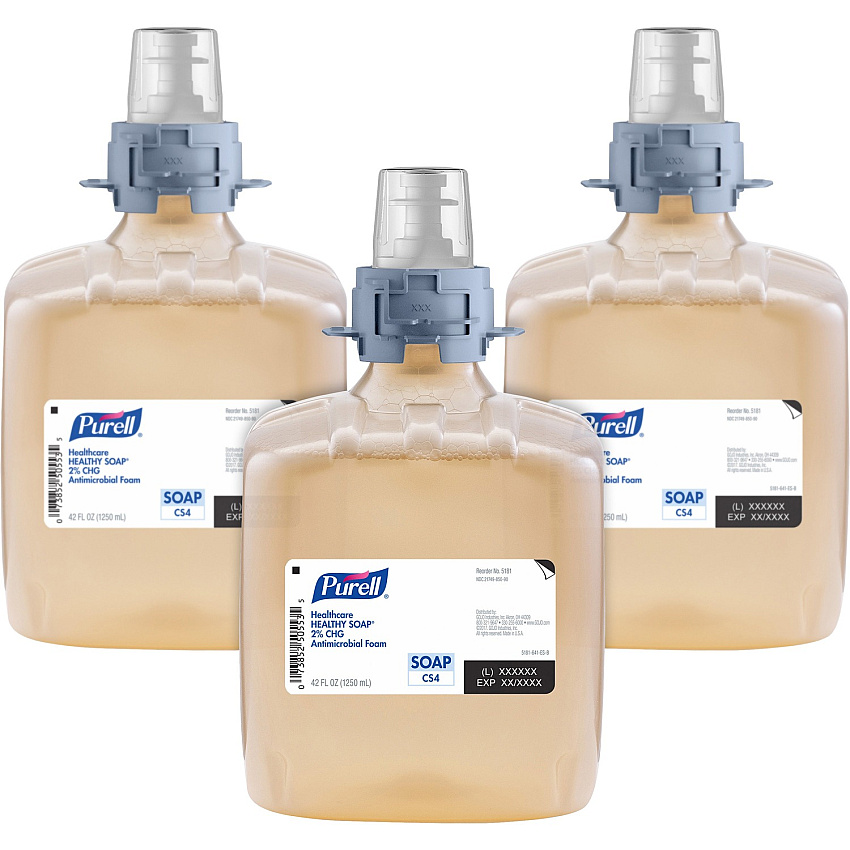 PURELL CS4 Healthcare Foam Handwash 2% CHG Antimicrobial Foam Refill (GOJ518103)