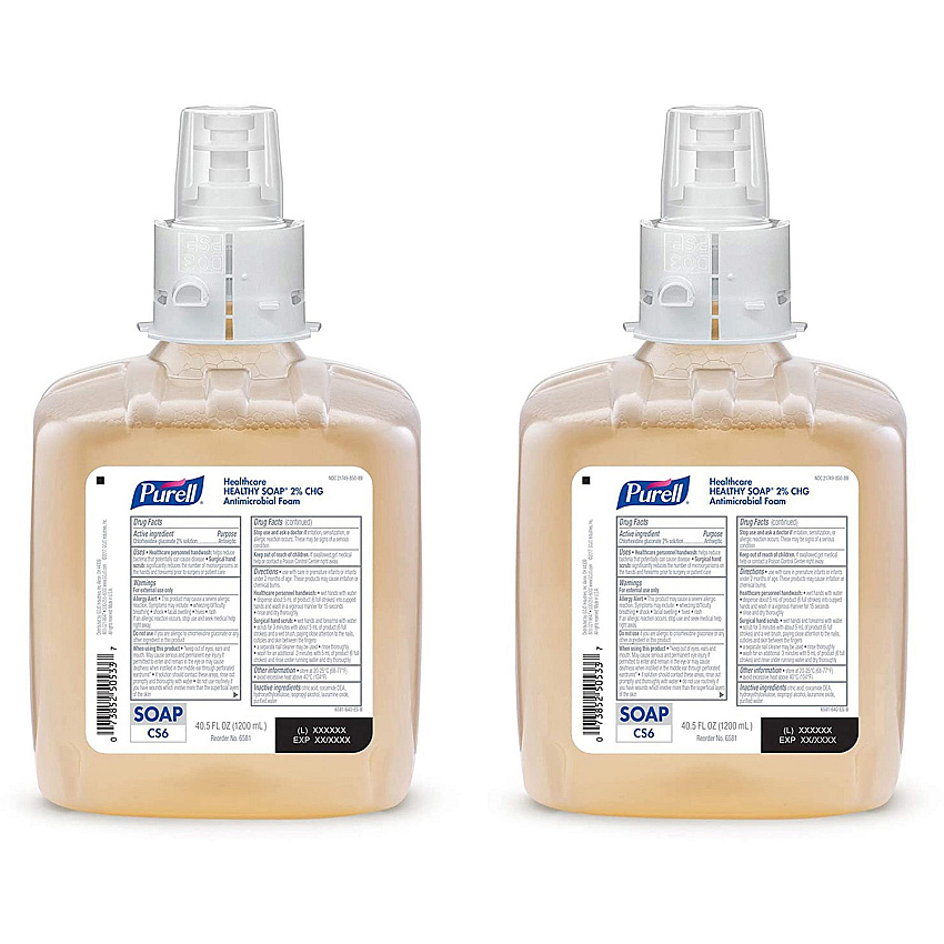 PURELL CS6 Healthcare HEALTHY SOAP 2% CHG Antimicrobial Foam (GOJ658102)