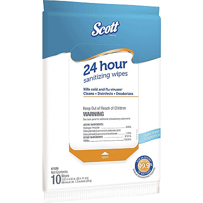 Scott 24 Hour Sanitizing Wipes (KCC41526)