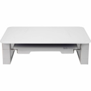 Quartet Monitor Riser with Glass Dry-Erase Board Desktop (Q090GMRW01)