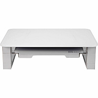 Quartet Monitor Riser with Glass Dry-Erase Board Desktop (QRTQ090GMRW01)