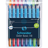 Schneider Slider Basic XB Ballpoint Pen Wallet (RED151298)