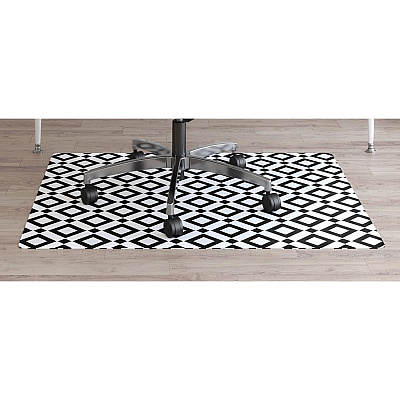 deflecto FashionMat Black Diamond Chair Mat (DEFCM3540BD)