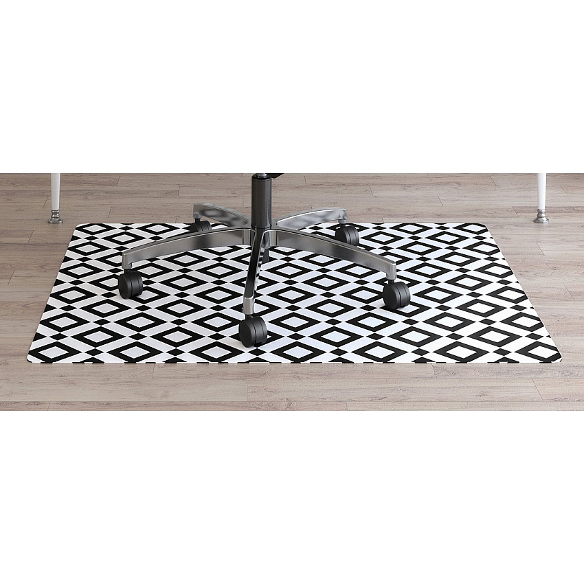 deflecto FashionMat Black Diamond Chair Mat (DEFCM3540BD)