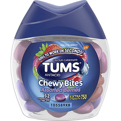 TUMS Chewy Bites Chewable Antacid Tablets (GKC49180)