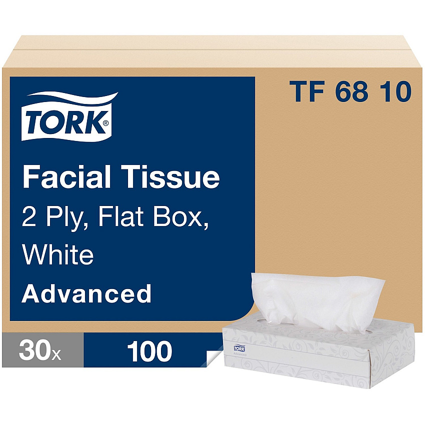 Tork Advanced Facial Tissue Flat Box (TRKTF6810)