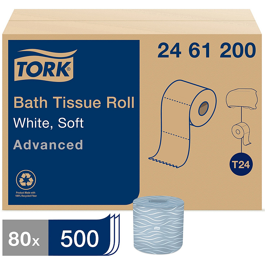 Tork Advanced Bath Tissue Roll, 2-Ply (TRK2461200)