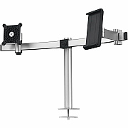 Durable Desk Mount for Monitor, Curved Screen Display, Tablet - Silver (508823)