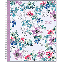 Blue Sky Laila Create-Your-Own Cover Weekly/Monthly Planner, Wildflower Artwork, 11 x 8.5, Purple/Blue/Pink, 12-Month (Jan-Dec): 2026 (137273)