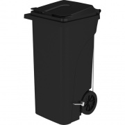 Safco 32 Gallon Plastic Step-On Receptacle (9926BL)