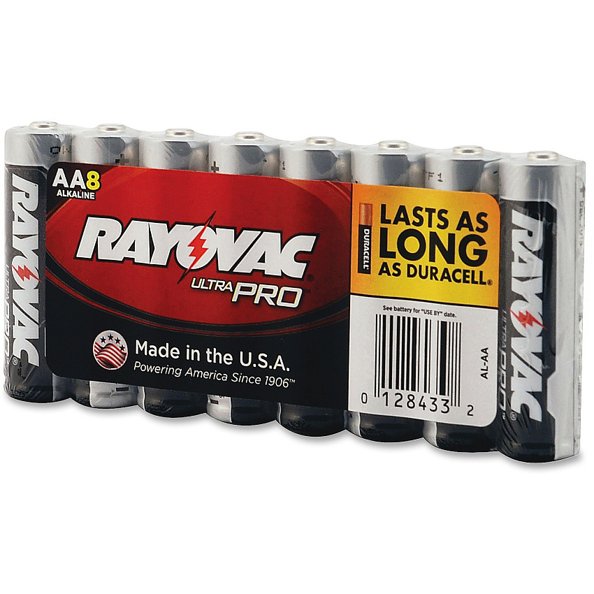 Rayovac Ultra Pro Alkaline AA Battery 8-Packs (RAYALAA8JCT)