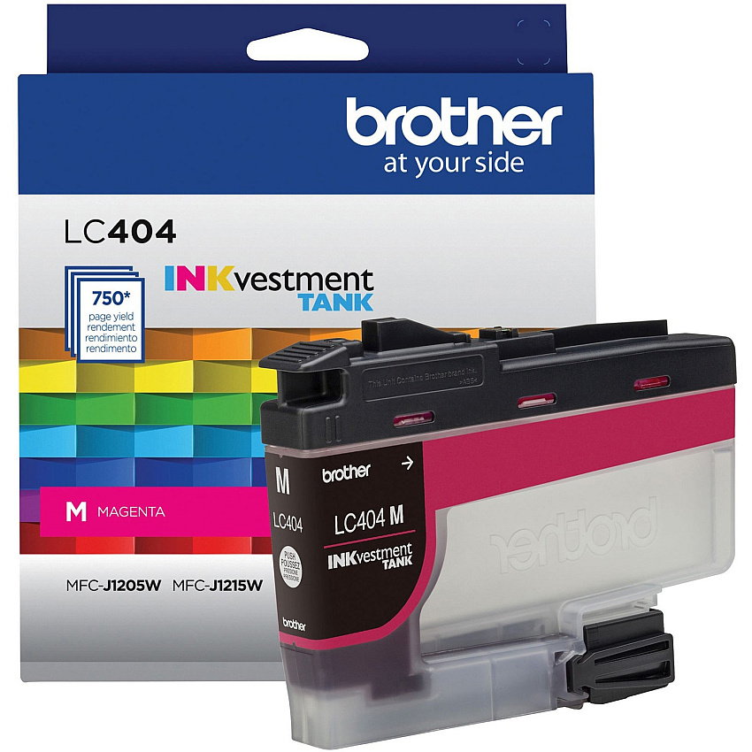 Brother INKvestment LC404M Original Standard Yield Inkjet Ink Cartridge - Single Pack - Magenta - 1 Each (BRTLC404MS)