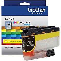 Brother INKvestment LC404Y Original Standard Yield Inkjet Ink Cartridge - Single Pack - Yellow - 1 Each (BRTLC404YS)