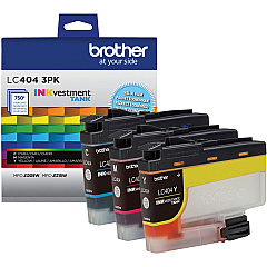 Brother INKvestment LC4043PK Original Standard Yield Inkjet Ink Cartridge - Cyan, Magenta, Yellow - 3 Pack (BRTLC4043PKS)