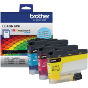 Brother INKvestment LC4063PK Original Standard Yield Inkjet Ink Cartridge - Cyan, Magenta, Yellow - 3 Pack (LC4063PKS)
