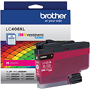 Brother INKvestment LC406XLM Original High Yield Inkjet Ink Cartridge - Single Pack - Magenta - 1 Each (BRTLC406XLMS)