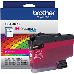 Brother INKvestment LC406XLM Original High Yield Inkjet Ink Cartridge - Single Pack - Magenta - 1 Each (BRTLC406XLMS)