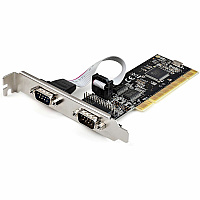 StarTech Serial/parallel Pci Card With Dual Serial Rs232 Ports (db9) & 1x Parallel Lpt Port (db25), Pci Combo Adapter Card, Pci Expansion Card Controller (PCI2S1P2)