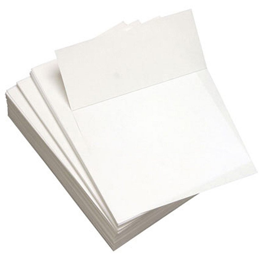 Lettermark Punched & Perforated Papers with Perforations 3-2/3" from the Bottom - White (DMR8821)