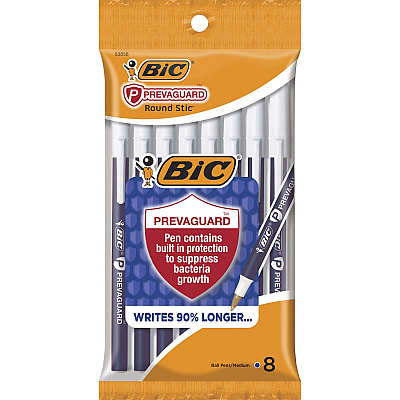 BIC PrevaGuard Round Stic Ballpoint Pen (BICGSAMP81BE)