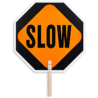 Tatco STOP / SLOW 2-sided Handheld Sign (TCO17530)